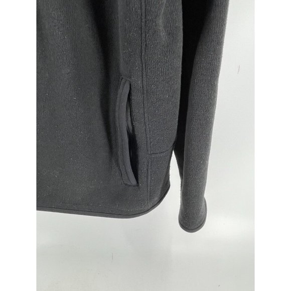 Patagonia Men's Black Full Zip Collared Fleece Sweatshirt Jacket Size XL - Picture 3 of 12